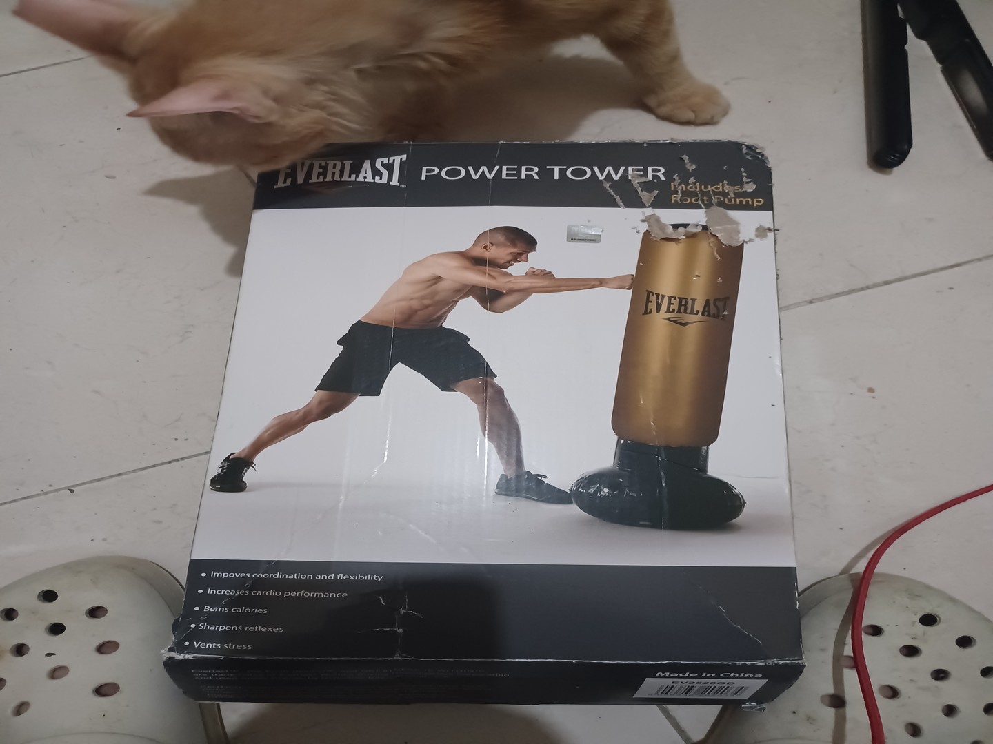 deportes - EVERLAST POWER TOWER PARA HACER BOXEO 3