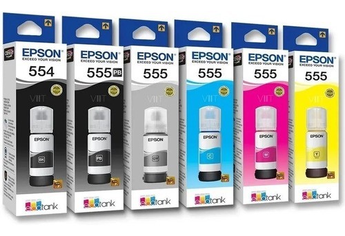 impresoras y scanners - BOTELLA DE TINTA EPSON 555  100% ORIGINALES 