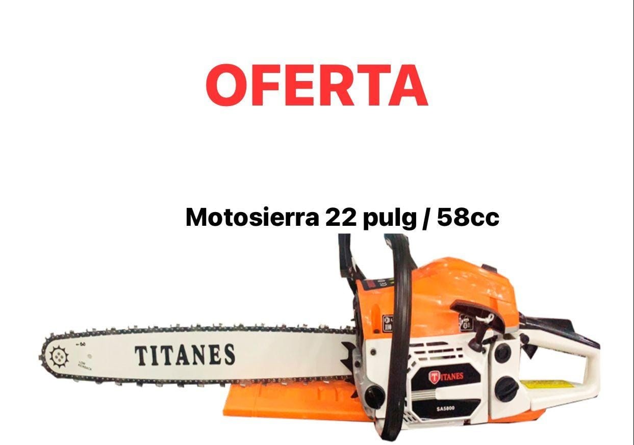 construccion e industrial - Motosierra De 22 Pulgadas 58cc