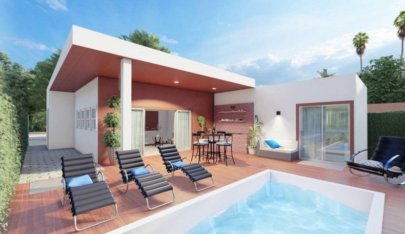 casas - Proyecto en venta Punta Cana #24-1343 dos dormitorios, jardín privado, seguridad 6