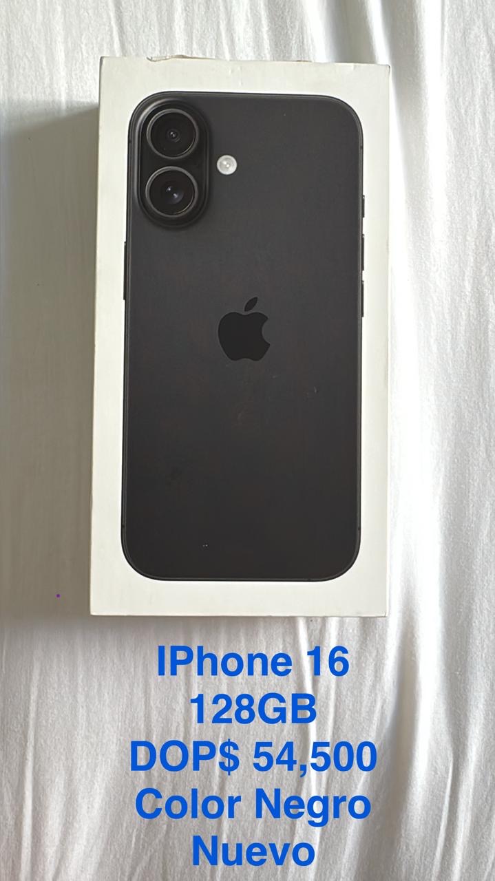 celulares y tabletas - iPhone 16 128 GB Negro 2