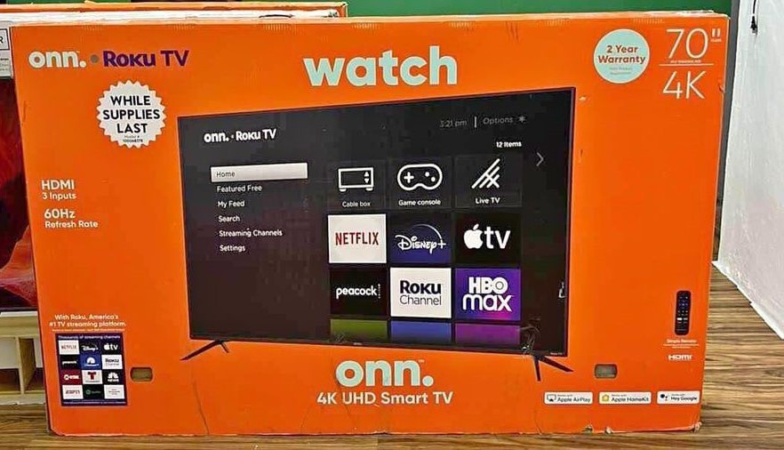 tv - SMART TV ONN DE 70 PULGADAS 4K ROKU 2024 NUEVAS #nueva  0