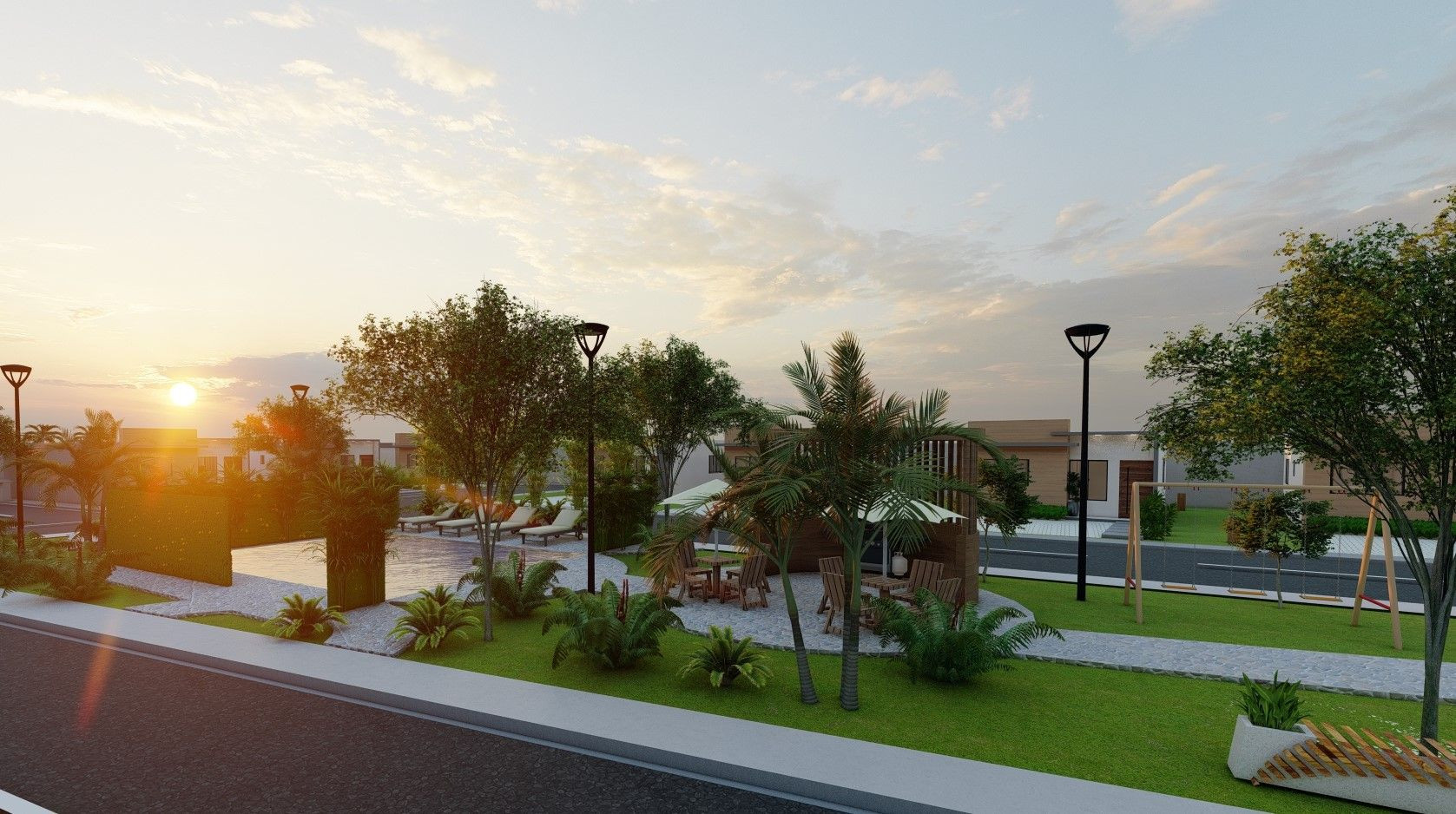 casas - Casas 2Hab en Residencial Privada c/Area Social, Playground y Piscina en Veron B 7