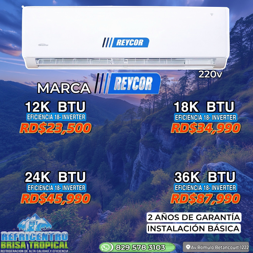 aires acondicionados y abanicos - Aires acondicionados inverter GREE, REYCOR, COMFORT TIME Y LENNOX 1