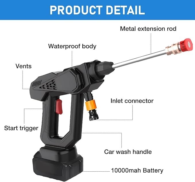 herramientas, jardines y exterior - Pistola de 48v - 8107 3