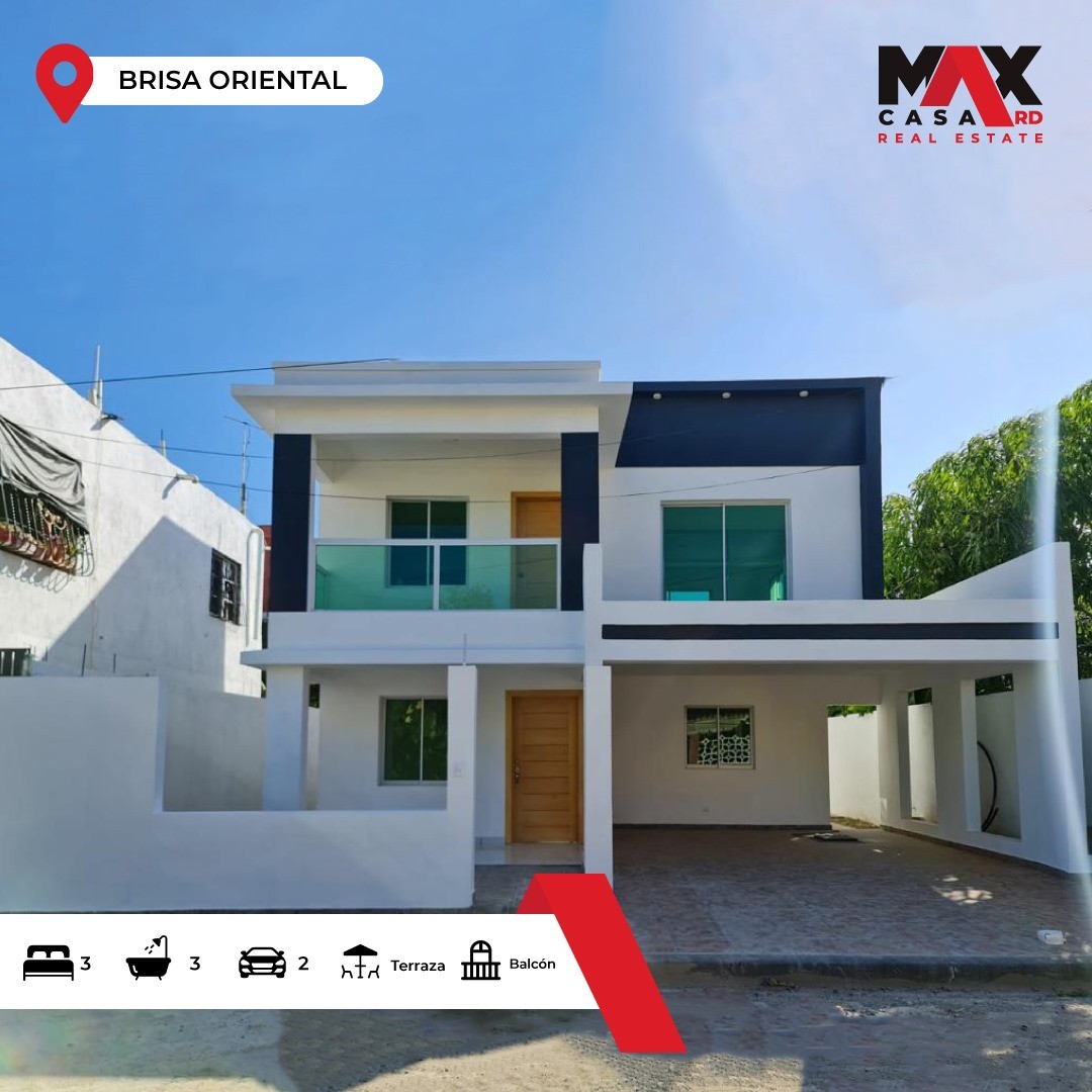 casas - CASA DE 3 NIVELES EN VENTA, UBICADA EN BRISA ORIENTAL, SAN ISIDRO, SANTO DOMINGO