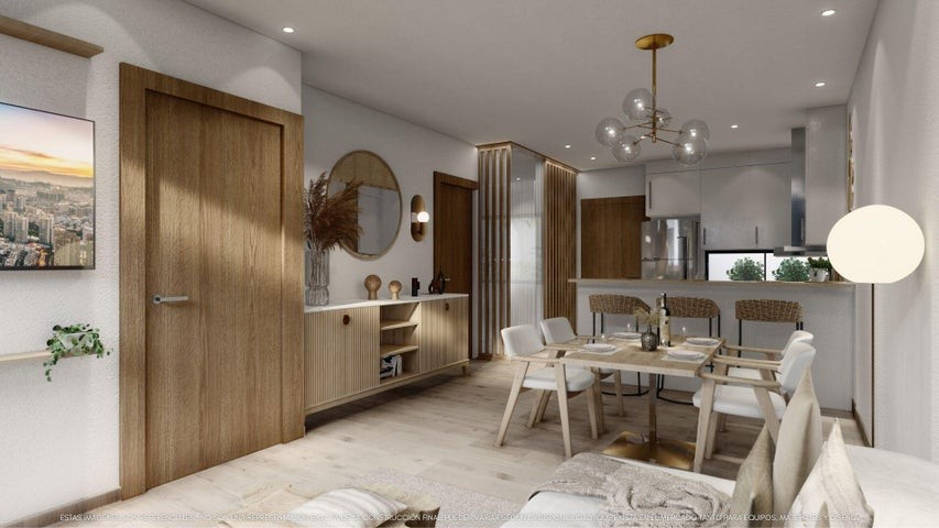 apartamentos - Proyecto en venta Punta Cana #23-2267 dos dormitorios, balcón, piscina, jacuzzi. 1