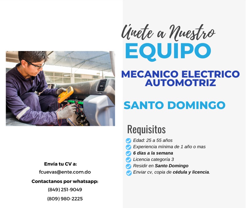 empleos disponibles - MECANICO ELECTRICO AUTOMOTRIZ 0