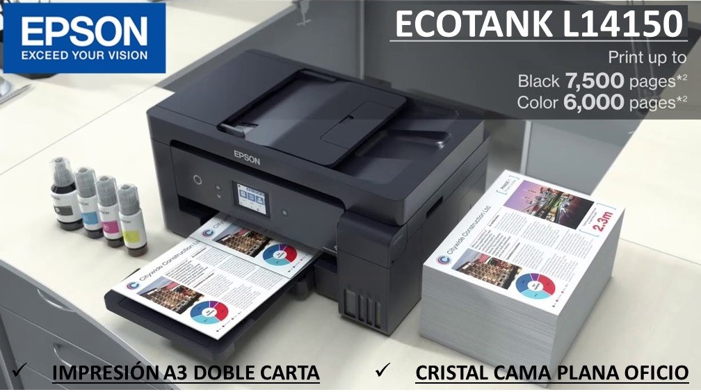 impresoras y scanners - MULTIFUNCIONAL EPSON IMPRESION 11X17 PULGADAS CON BOTELLA DE TINTA DE FABRICA 1
