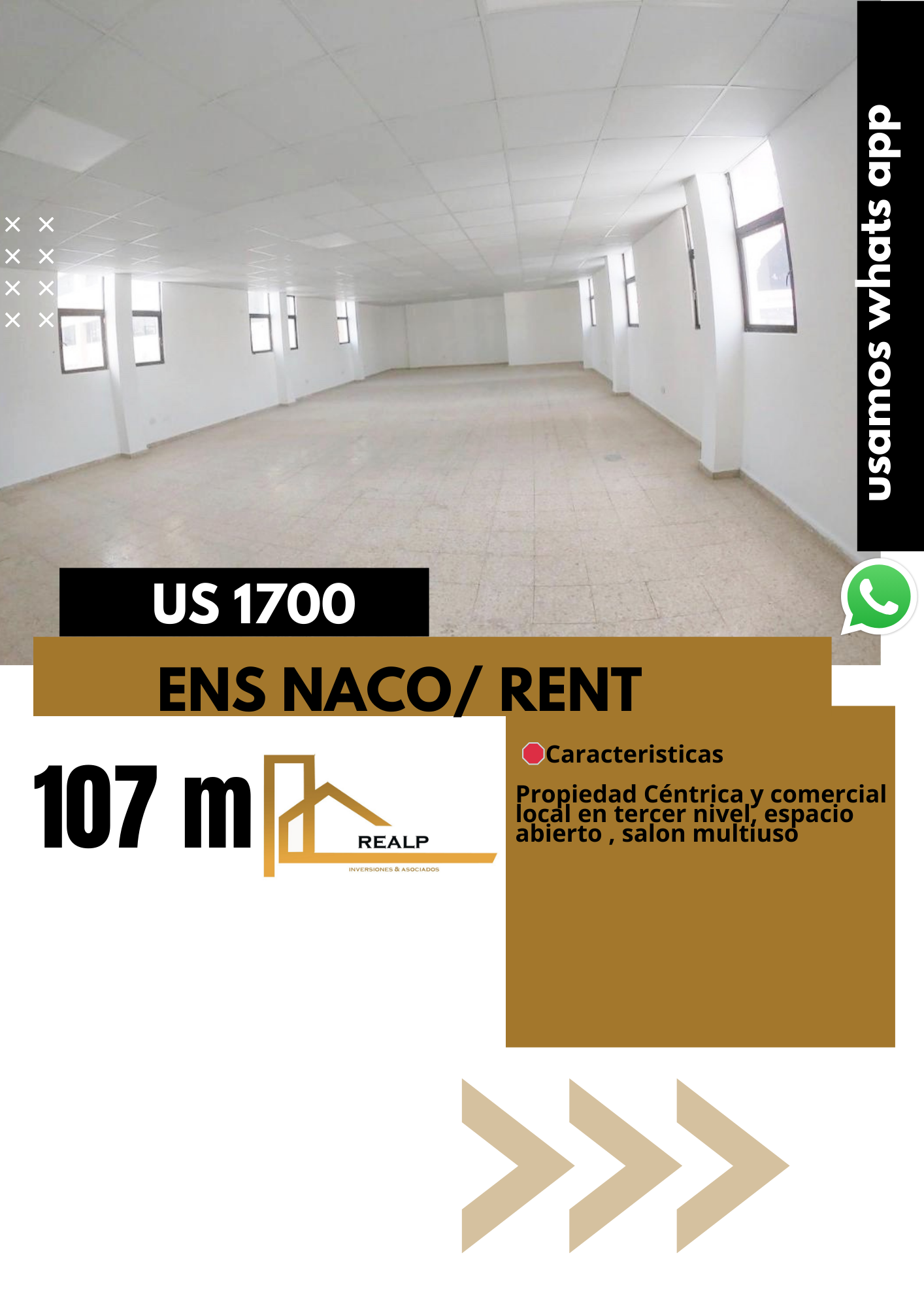 oficinas y locales comerciales - Local espacio abierto naco 