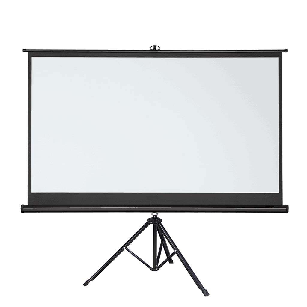 accesorios para electronica - Pantalla para proyector 100 pulgadas lona blanca de cine con soporte ajustable 9