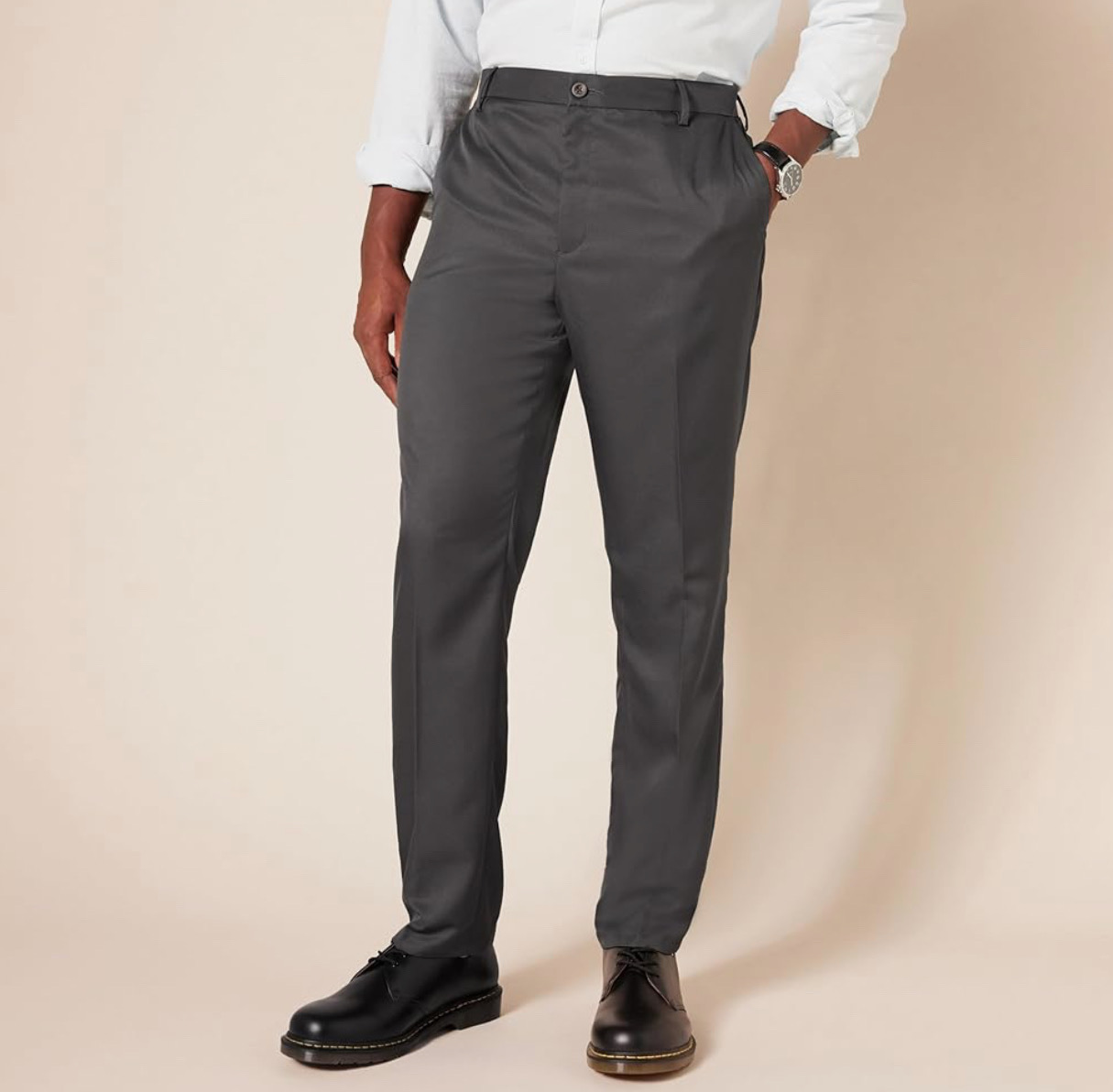 ropa para hombre - Pantalón de vestir gris 