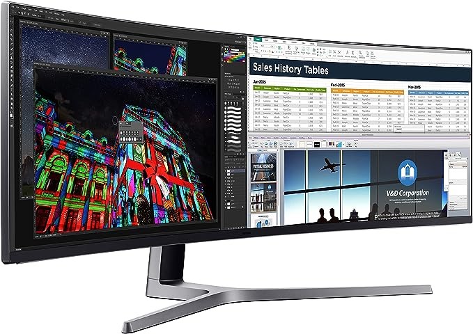 computadoras y laptops - Samsung CHG90 Series Monitor curvo de 49 pulgadas 0