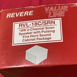 otros electronicos - Altavoz sirena bocina de fuego pulsante REVERE RVL-18C/SRN