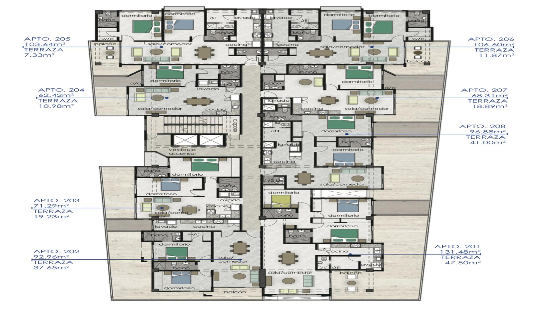 apartamentos - ZU-06  HERMOSO PROYECTO DE APARTAMENTOS EN LA ZONA UNIVERSITARIA 8