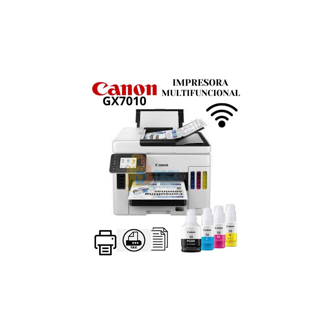 impresoras y scanners - MULTIFUNCIONAL CANON MAXIFY  GX7010 ,BOTELLA DE TINTA 