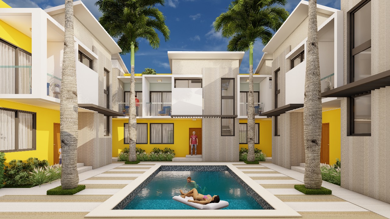 apartamentos - Casas con terraza y patio en Bavaro Punta Cana 3