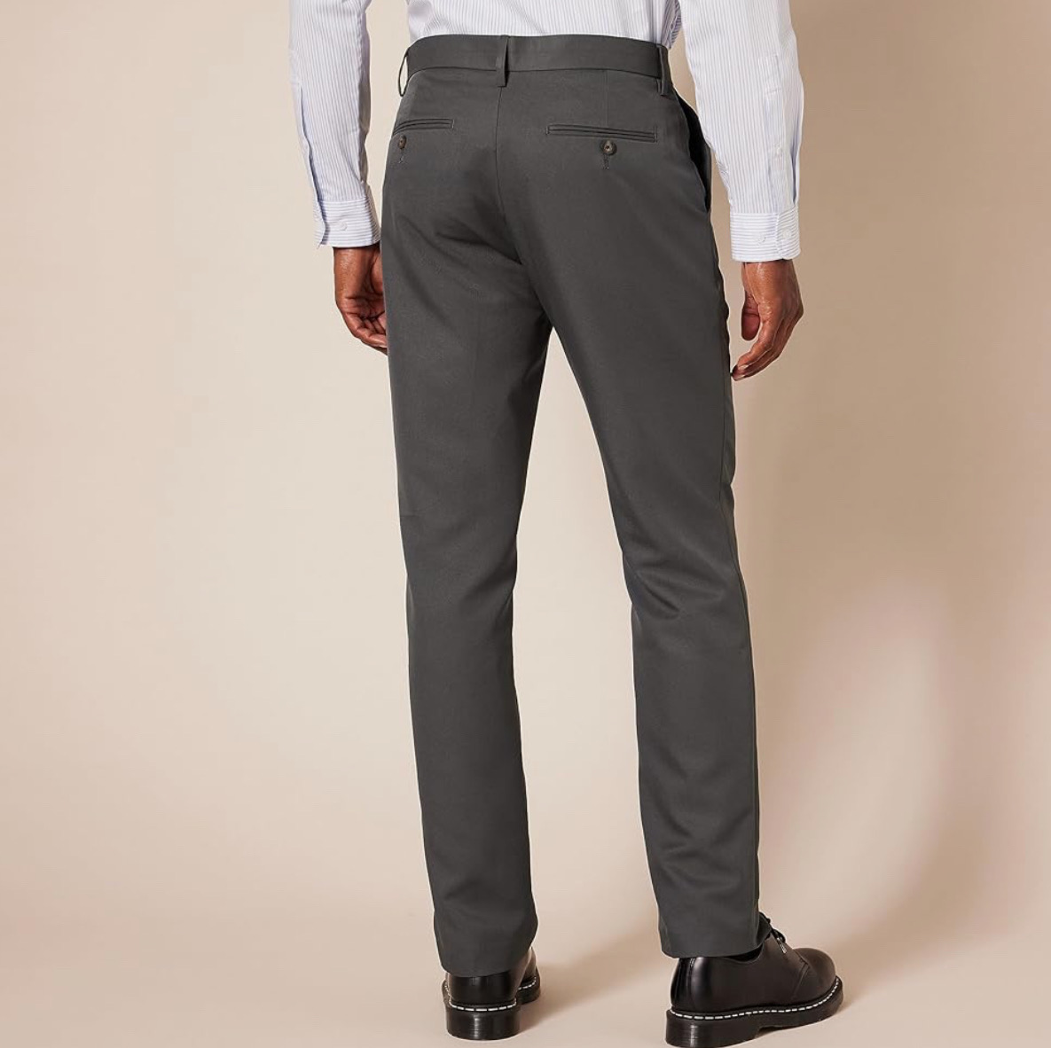 ropa para hombre - Pantalón de vestir gris  2