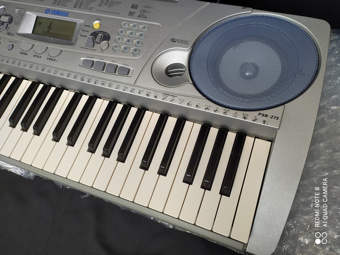 instrumentos musicales - PIANO YAMAHA PSR 275 5 OCTAVAS SENSIBLE. !!! MUY BUEN ESTADO !!!  
           3