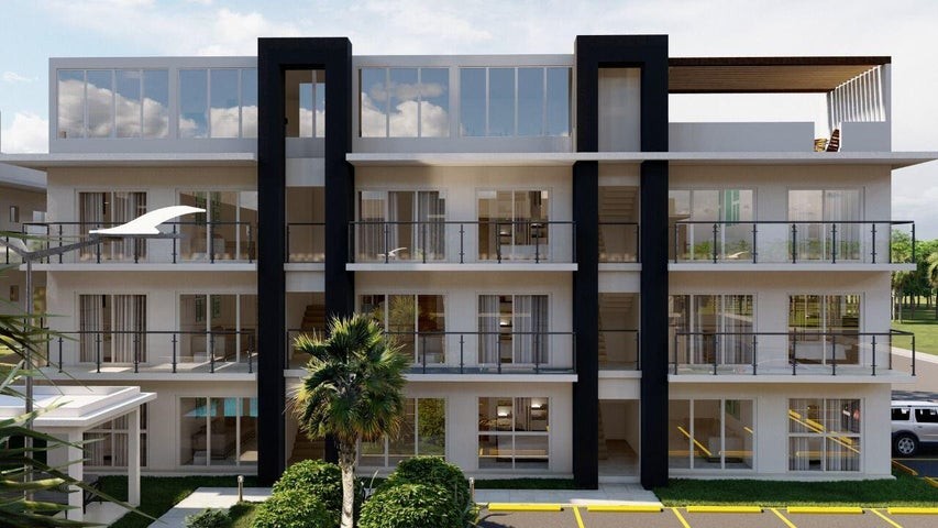apartamentos - Proyecto en venta Punta Cana #22-360 un dormitorio, un baño, parqueo, piscina. 6