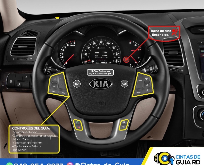 accesorios para vehiculos - Cinta de Guia Kia Sorento 5 AÑOS DE GARANTÍA ORIGINAL 1