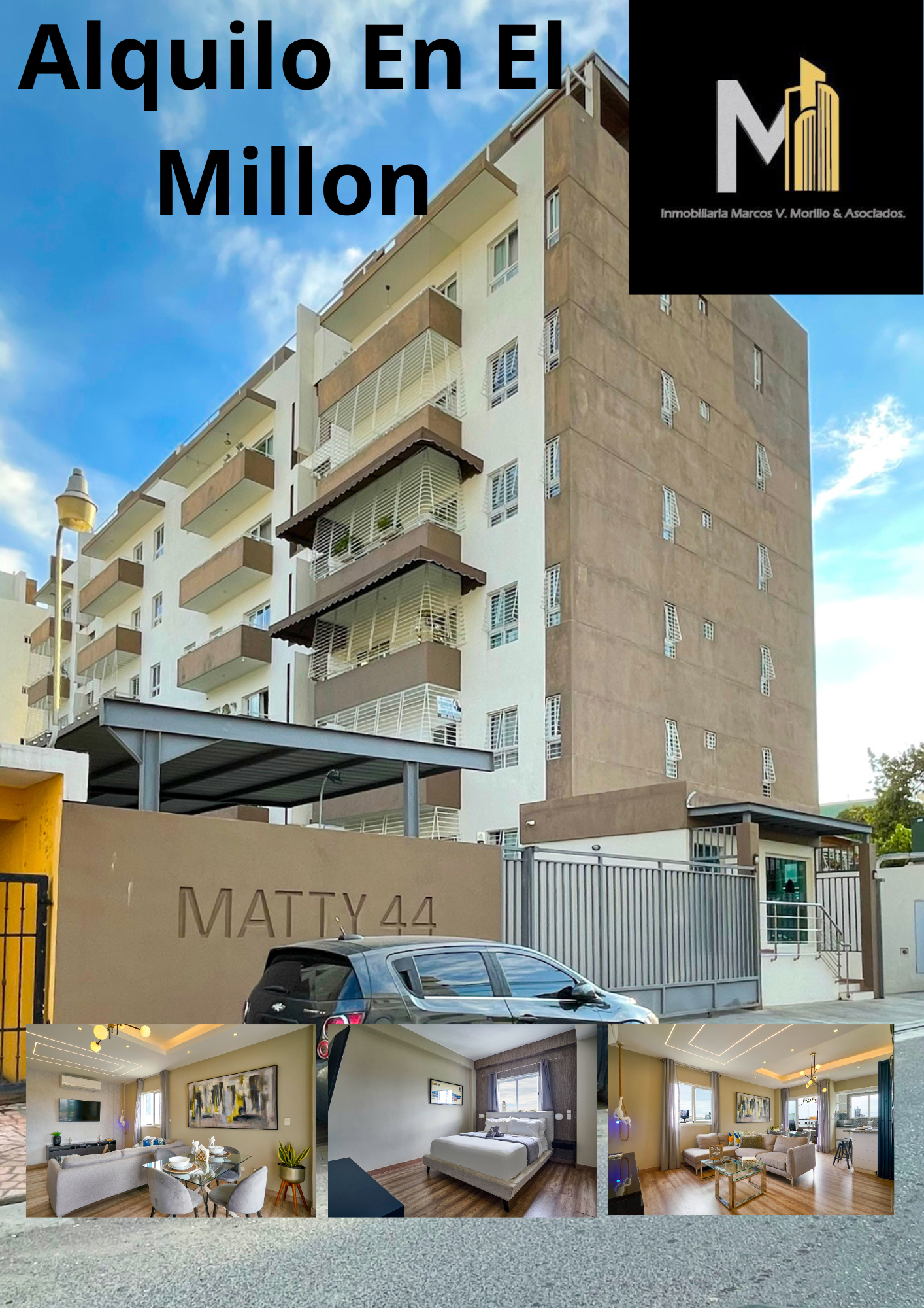 apartamentos - Alquilo apto Millón, Santo Domingo de Guzmán  1