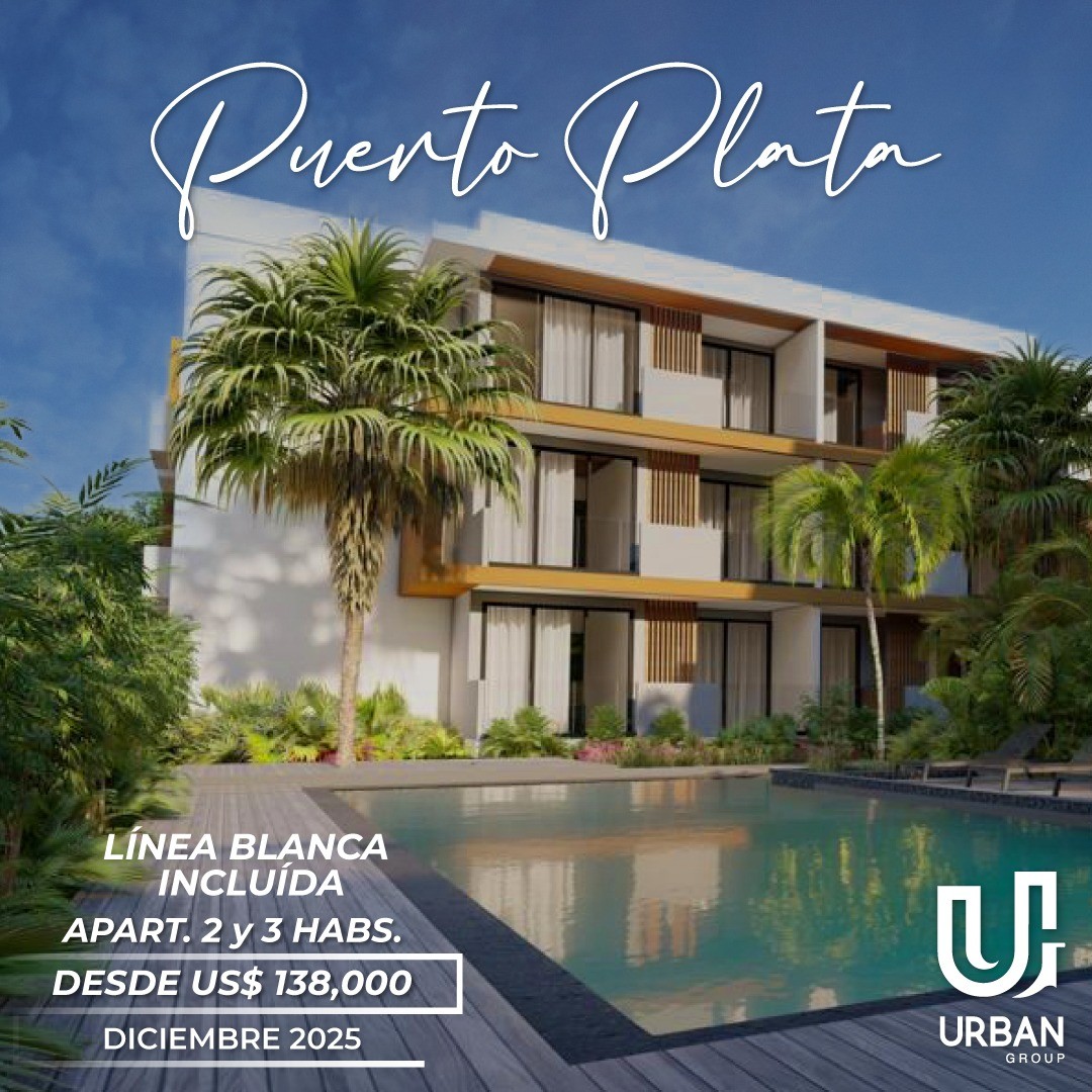 apartamentos - Apartamentos con Linea Blanca en Playa Dorada Puerto Plata