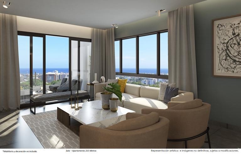 apartamentos - Proyecto en venta Santo Domingo #23-2219 tres dormitorios, balcón, vista al mar
