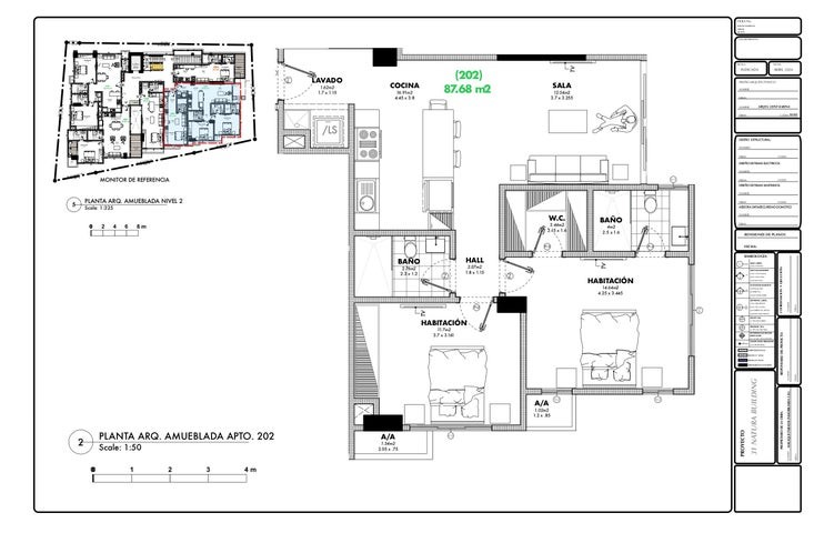 apartamentos - Venta de proyecto Renacimiento #24-2047 dos dormitorios, piso bajo, gimnasio. 2