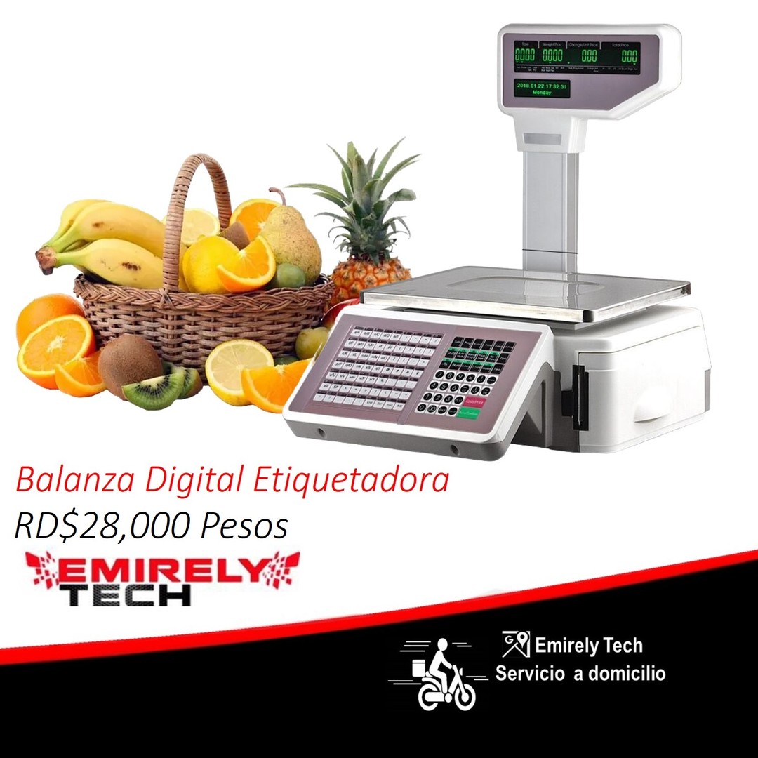 equipos profesionales - Balanza etiquetadora label 30kg peso