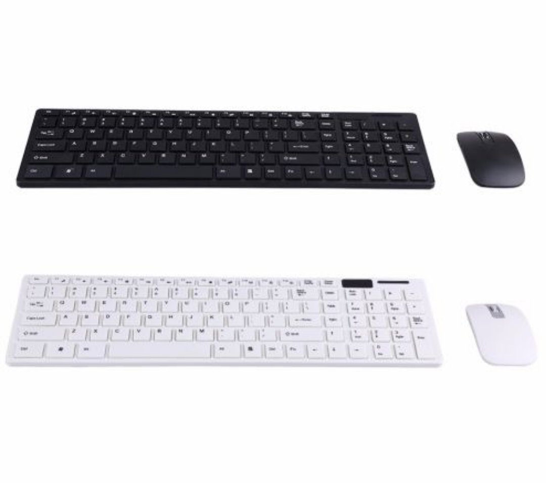 computadoras y laptops - Teclado y Mouse inalámbrico ultrafinos