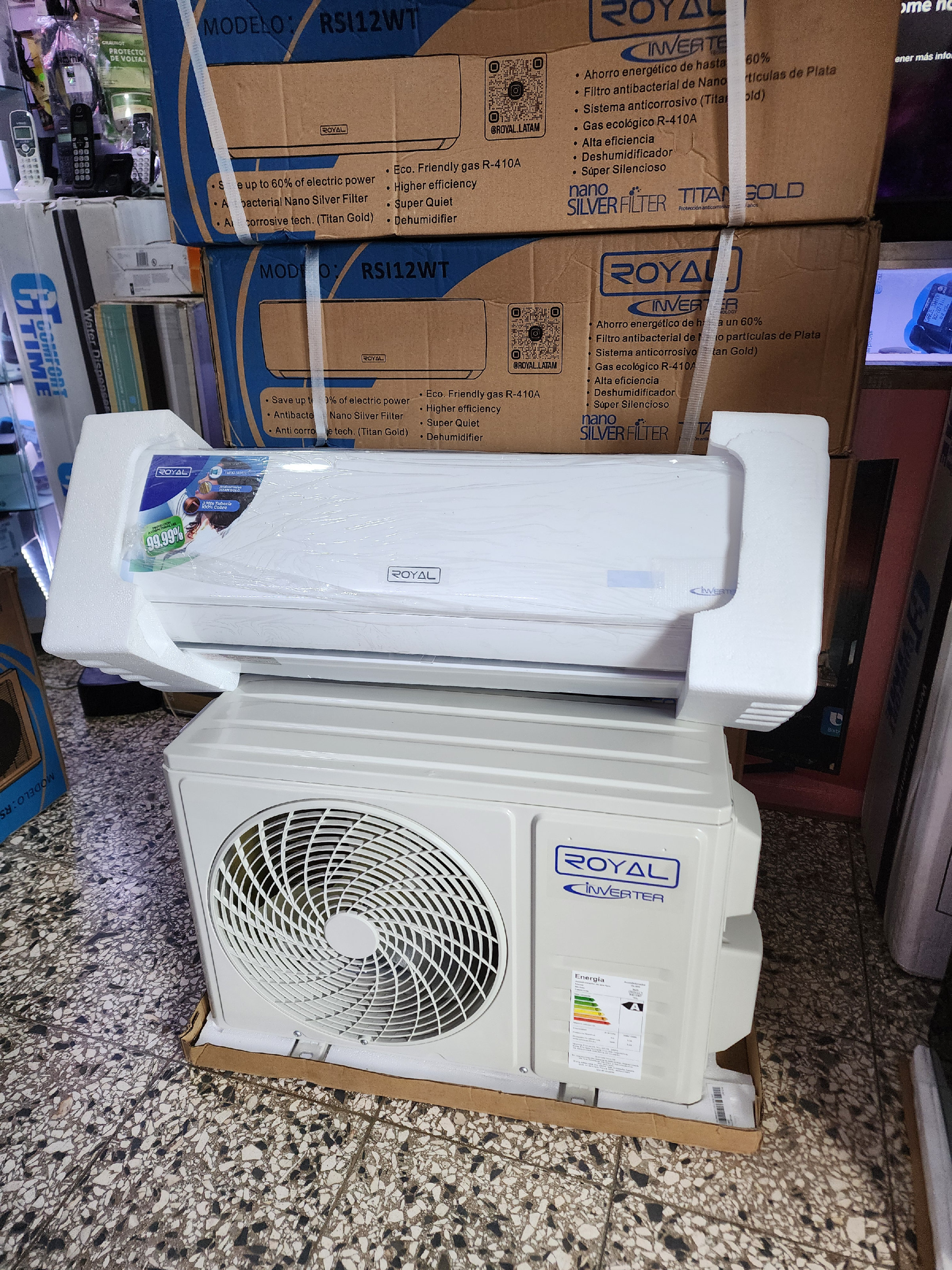 aires acondicionados y abanicos - aire acondicionado royal inverter 12000btu  2