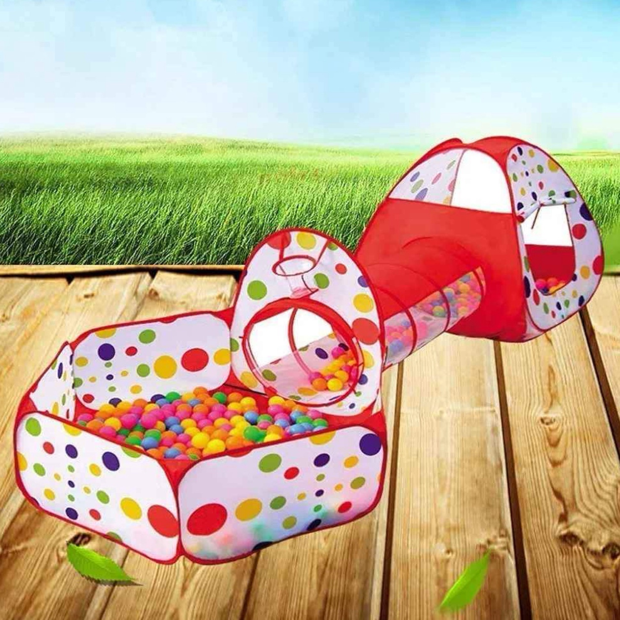 juguetes - Juego 3 en 1  para niños  1-3 años : Piscina - carpa - tunel Nuevo Somos tienda