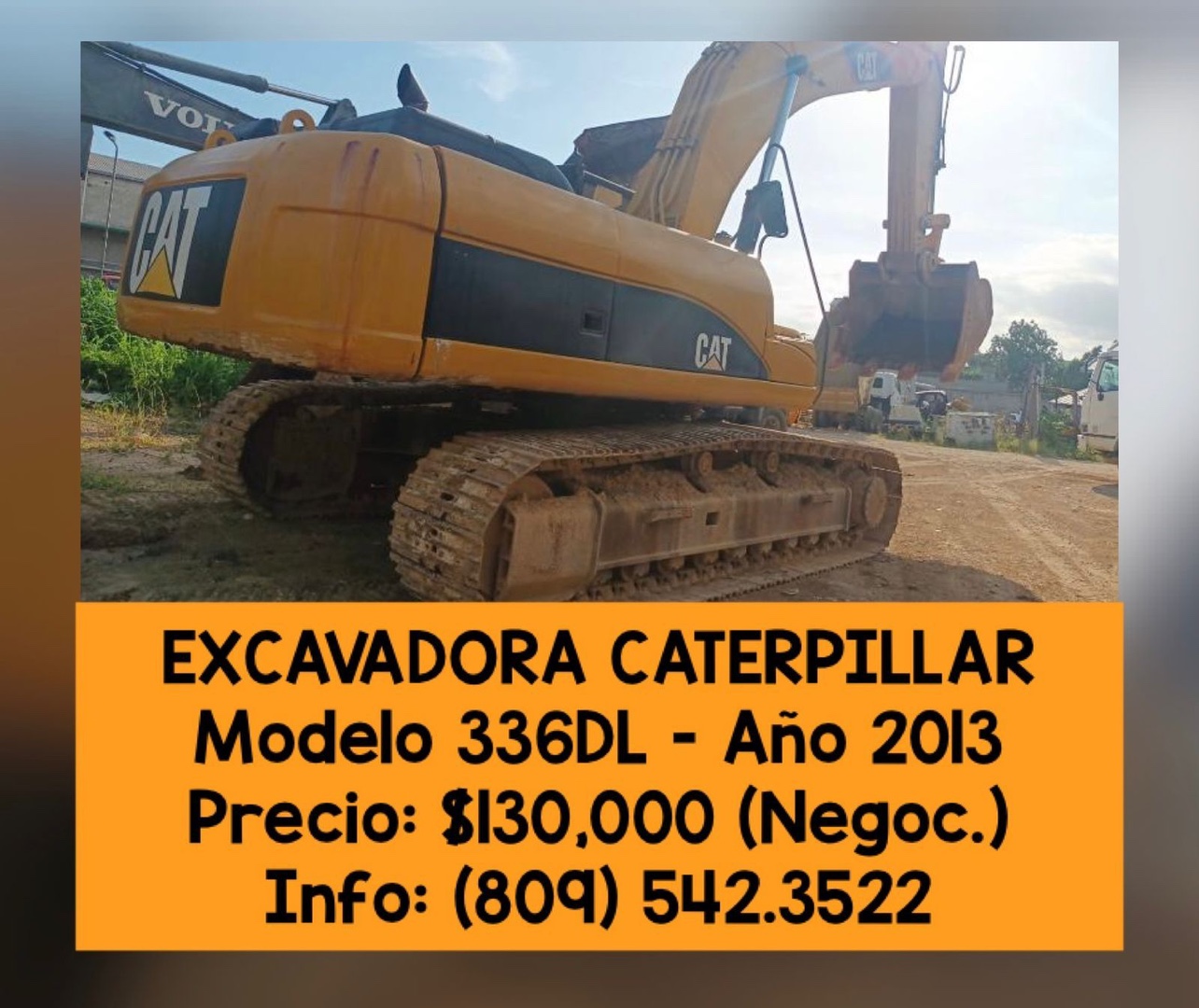 construccion e industrial - Vendo Excavadora Modelo 336DL 3