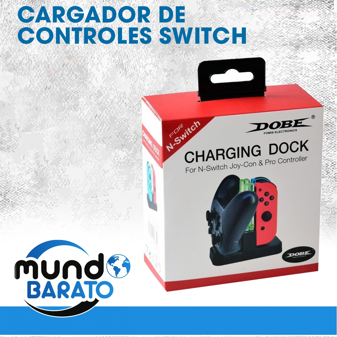 otros electronicos - Cargador para controles de Nintendo Switch Mando