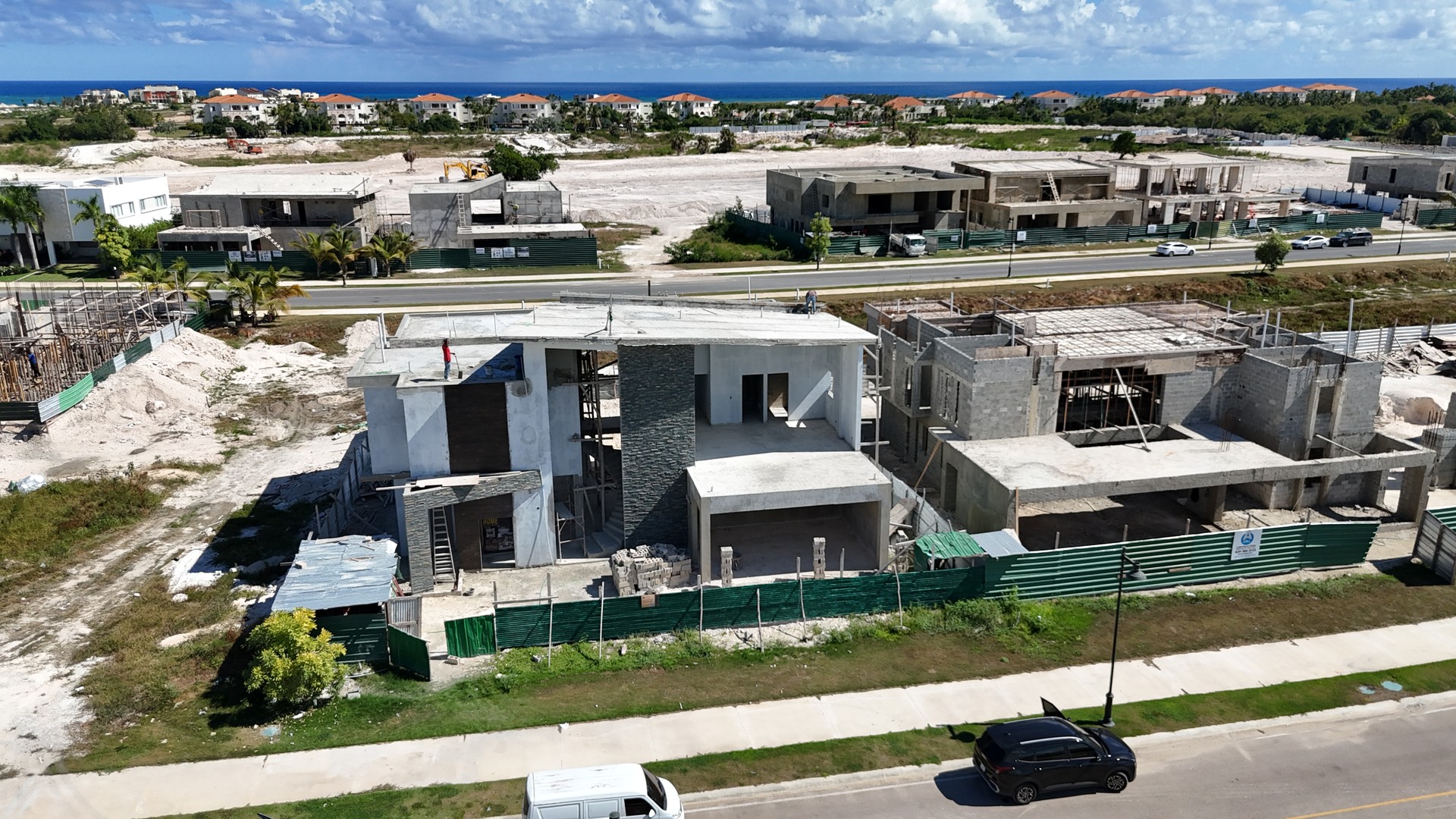 casas vacacionales y villas - villa en construccion en Cap Cana 