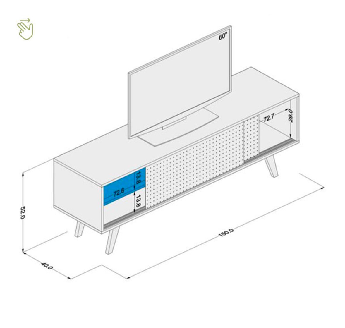 muebles y colchones - Mueble / Estante de Television TV