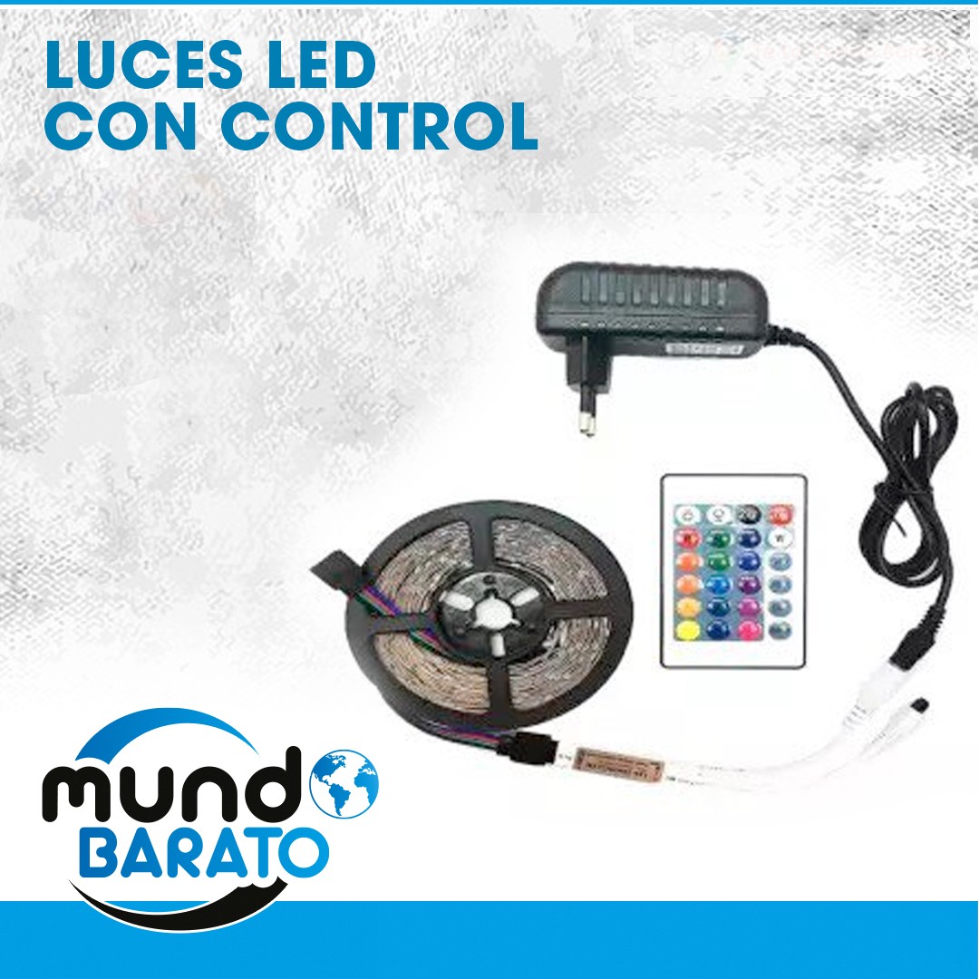 accesorios para electronica - Tira Led Luz led decoración ultrabrillante flexible colorida tiktok con control 0