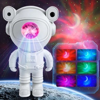 juguetes - Proyector astronauta decorativo + bocina + control. galaxia 2
