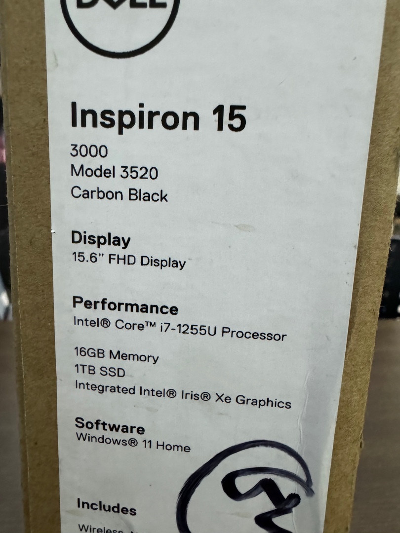 computadoras y laptops - PC Laptop DELL Inspirion 15inch intel i7 / 16GB RAM / 1TB SSD Nueva RD$ 36,500 N 1