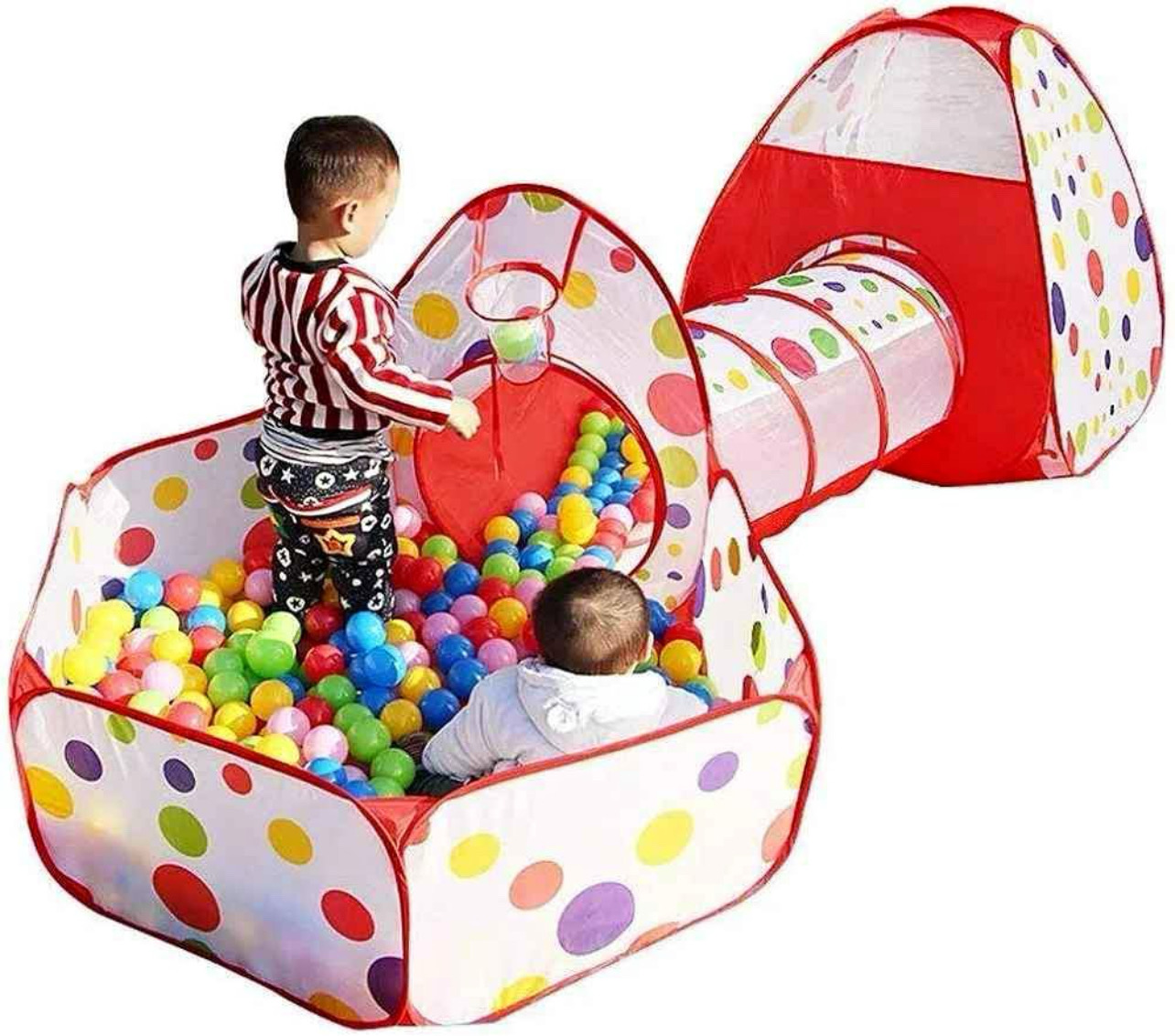 juguetes - Juego 3 en 1  para niños  1-3 años : Piscina - carpa - tunel Nuevo Somos tienda 1