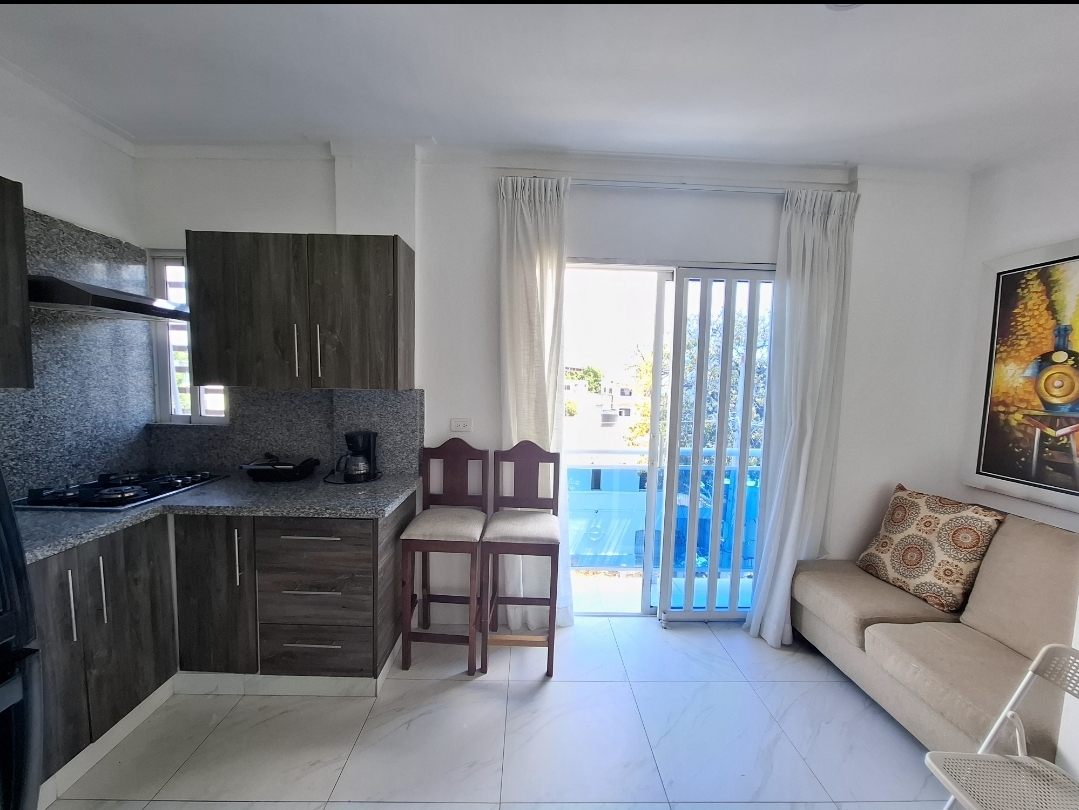 apartamentos - Apto Estudio Amueblado Full Gazcue  2