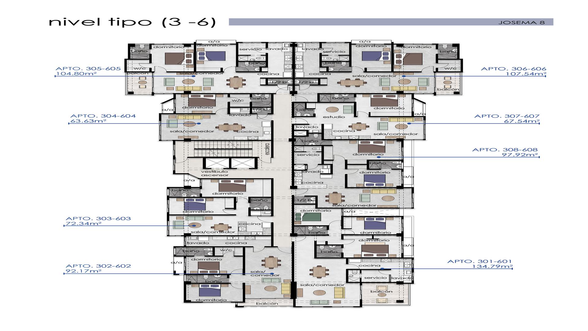 apartamentos - Magnifico Proyecto de Aptos en la Zona Universitaria 8