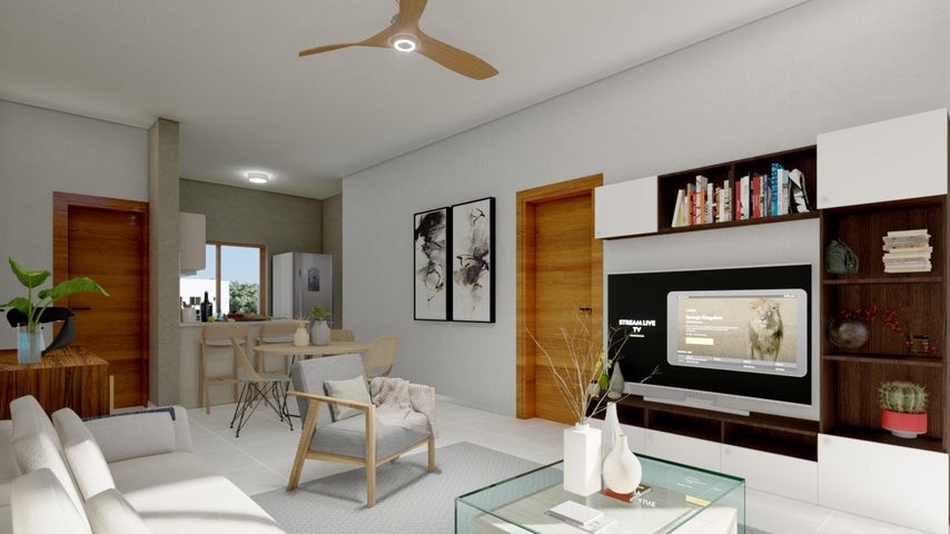 apartamentos - Proyecto en venta Punta Cana #24-417 un dormitorio, balcón, gimnasio, piscina
