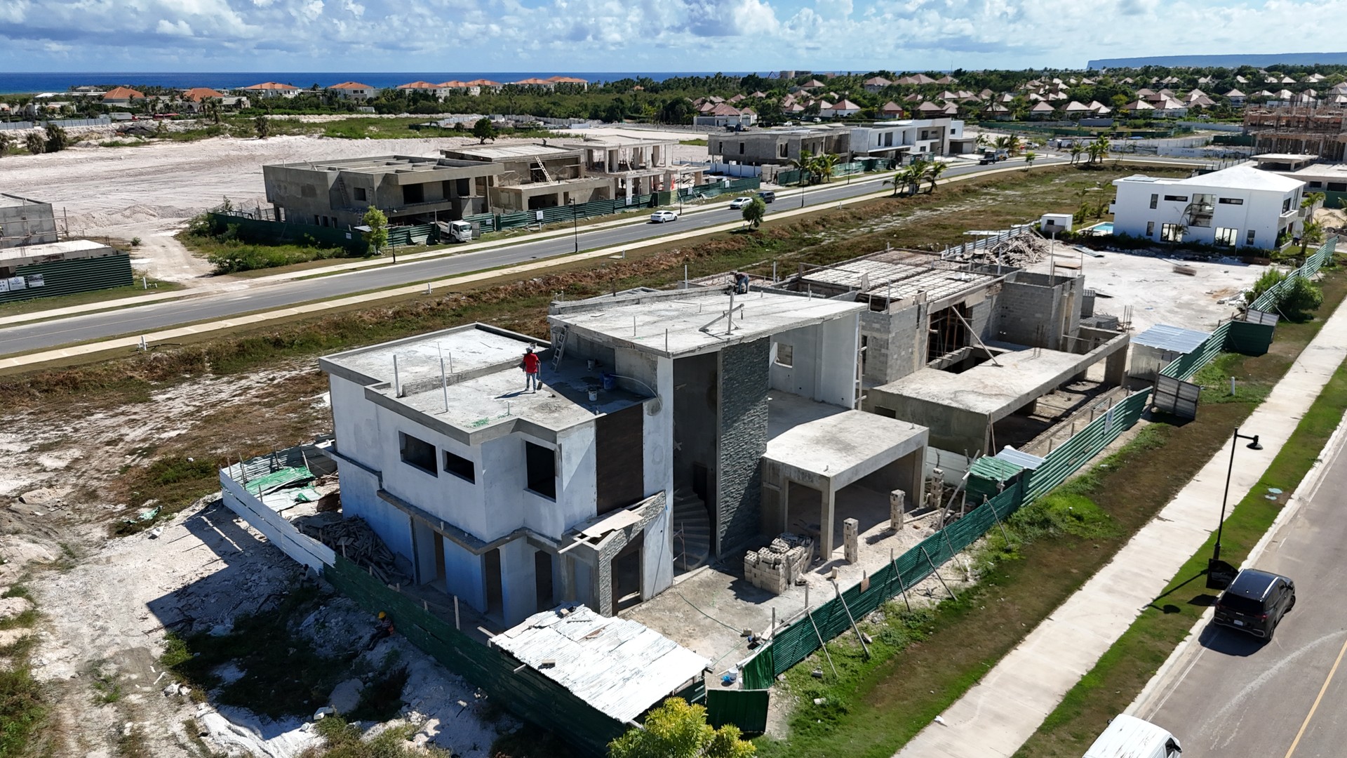 casas vacacionales y villas - villa en construccion en Cap Cana  1