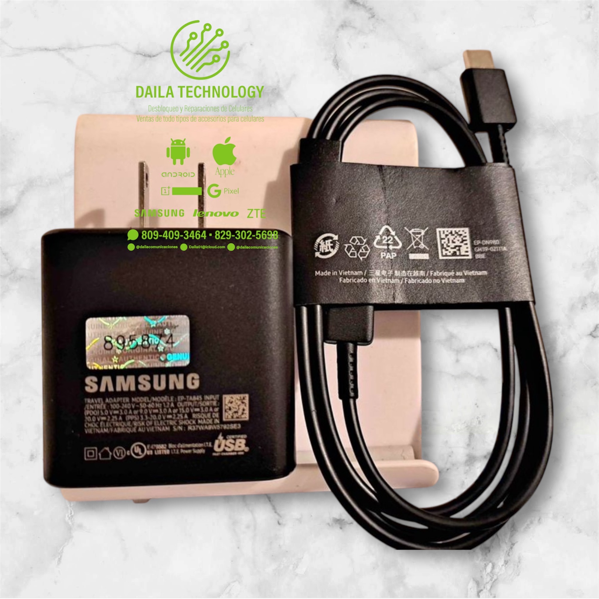 accesorios para electronica - cargador 45W samsung original 