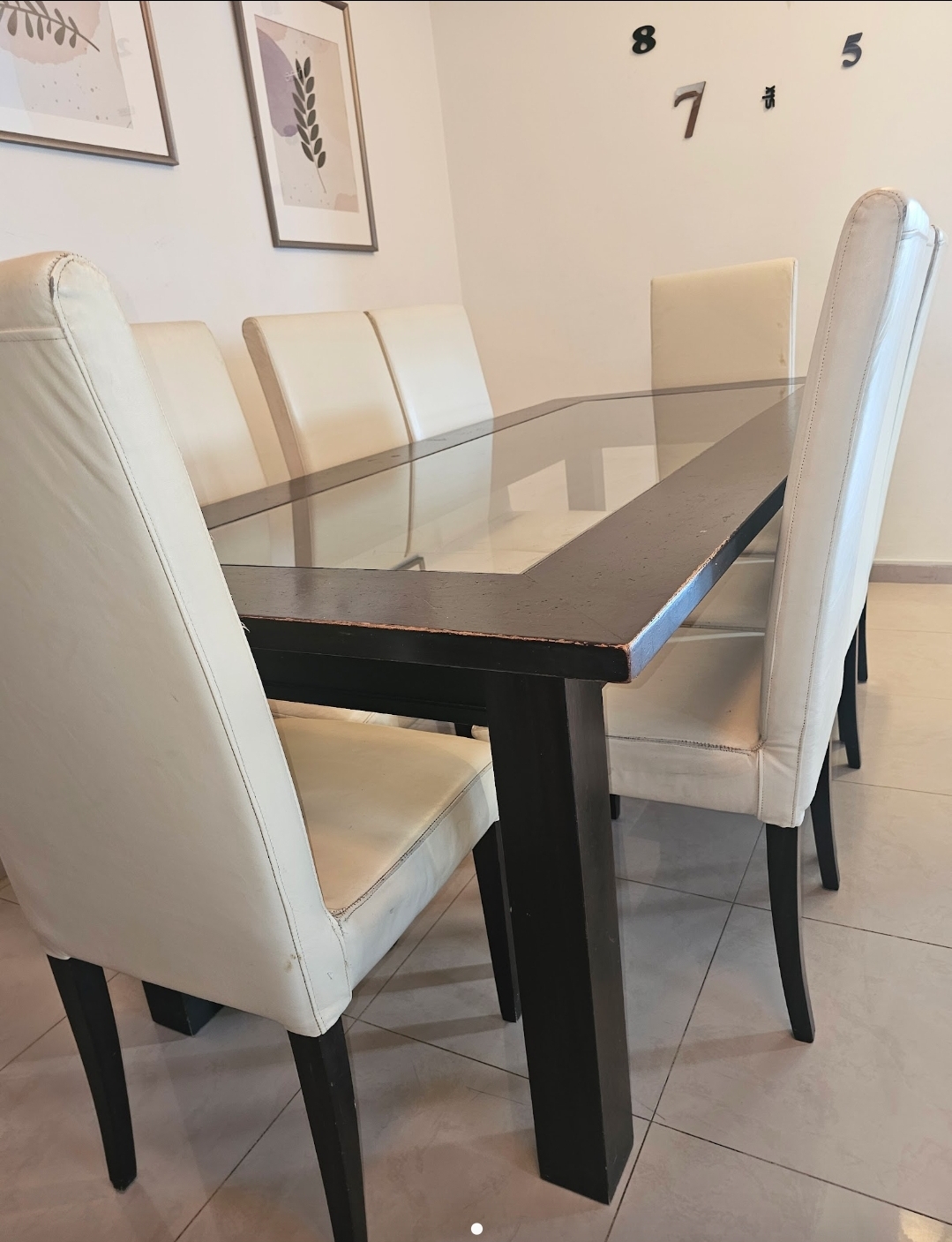 muebles y colchones - Vendo juego de comedor en cedro de 8 sillas 1