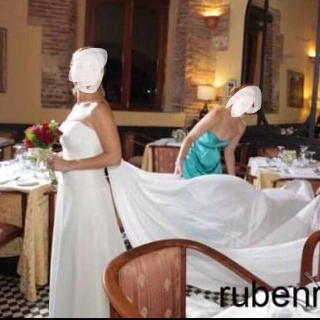 ropa para mujer - vestido de novia elegante  adquirido en pronovias