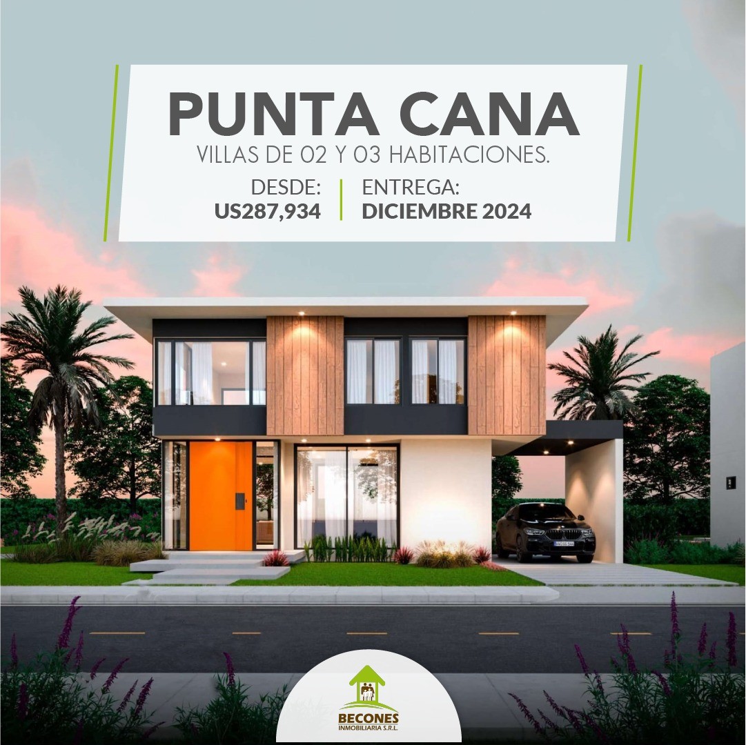 casas vacacionales y villas - 2 Villas Disponibles a Pocos Minutos De La playa En Punta Cana. 6