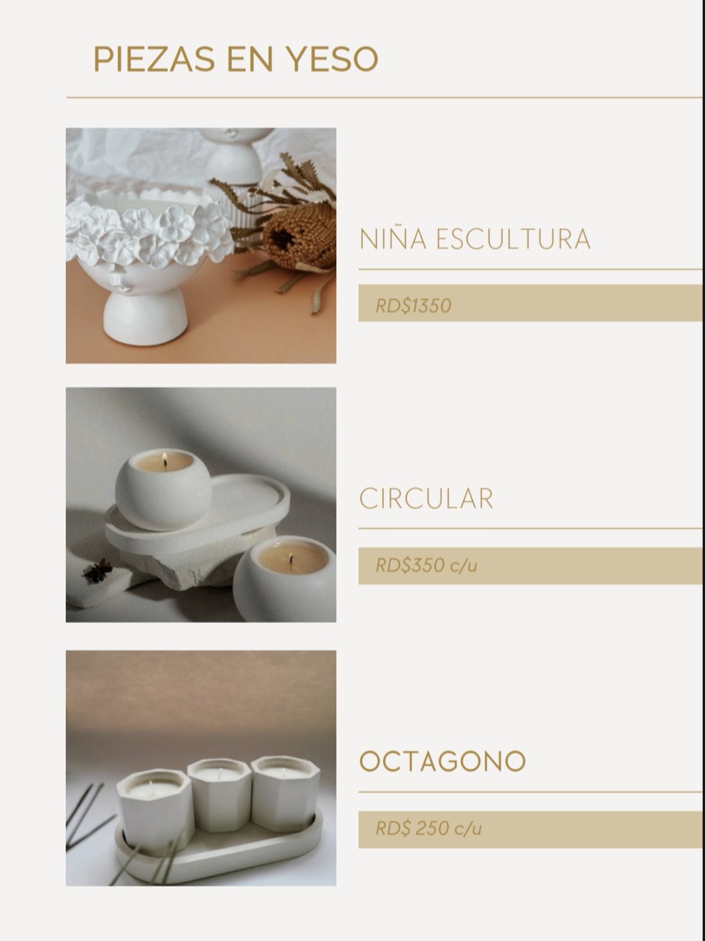 decoración y accesorios - Velas, pizas de yeso, wax melts y sachets 6